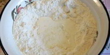 самса с зеленью