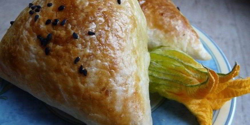 Рецепт слоеной самсы с тыквой