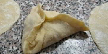 слоеная самса с тыквой