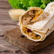 Рецепт Домашней шаурмы с курицей карри