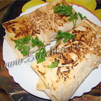 Мясо в лаваше