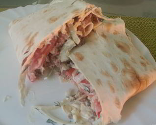 Шаурма по-домашнему с фаршем