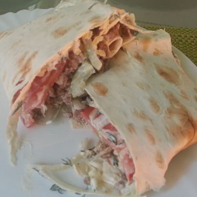 Шаурма по-домашнему с фаршем