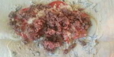 шаурма по-домашнему с фаршем