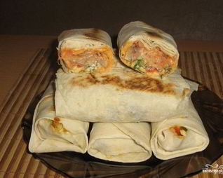 Шаурма с крабовыми палочками