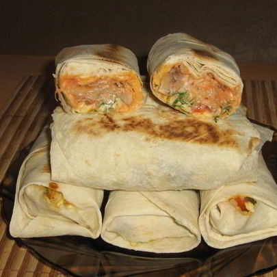 Шаурма с крабовыми палочками