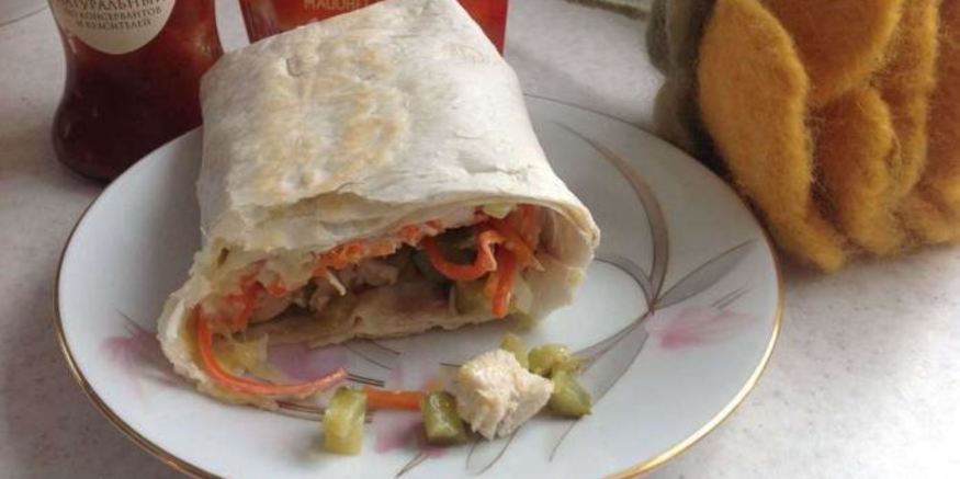 Рецепт шаурмы с курицей в лаваше