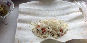 шаурма с курицей в лаваше