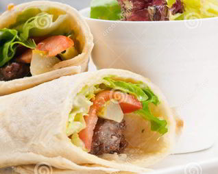 Шаурма с соевым соусом и медом