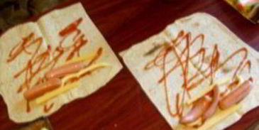 шаурма с сосиской