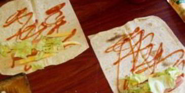 шаурма с сосиской