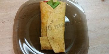шаурма в лепешке по-домашнему