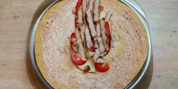 шаурма в лепешке по-домашнему