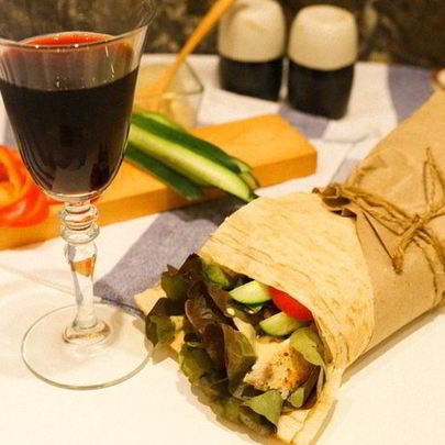 Турецкая шаурма с рыбой