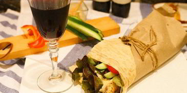 турецкая шаурма с рыбой