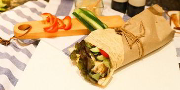 турецкая шаурма с рыбой