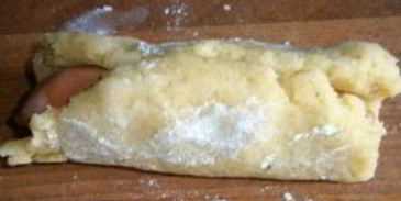 сосиски в картофельном тесте