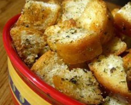 Домашние сухарики для Цезаря