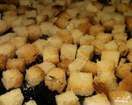 Домашние сухарики в духовке
