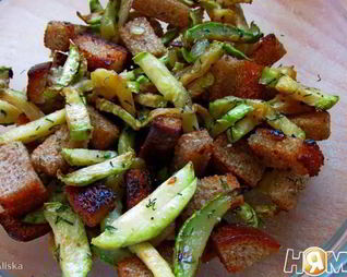 Кабачки с сухариками