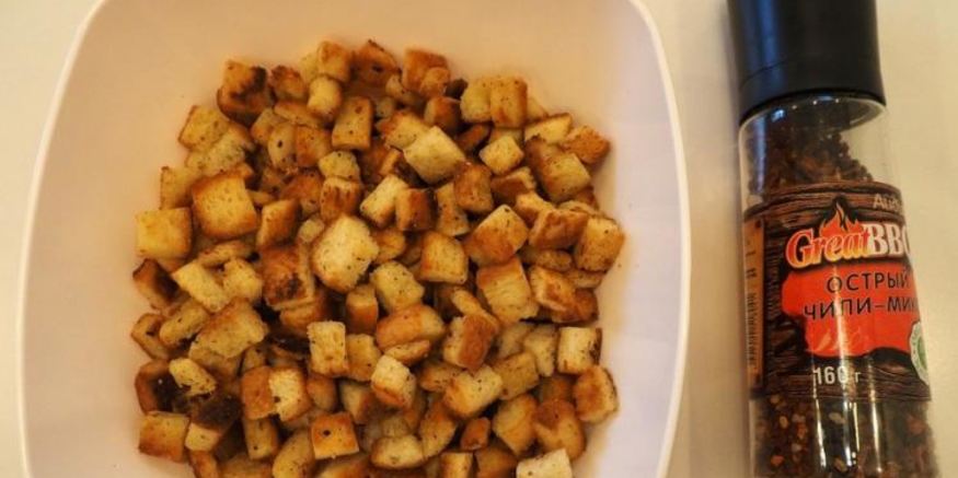 Рецепт острых сухариков