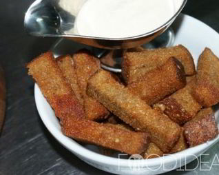 Сухарики с чесноком