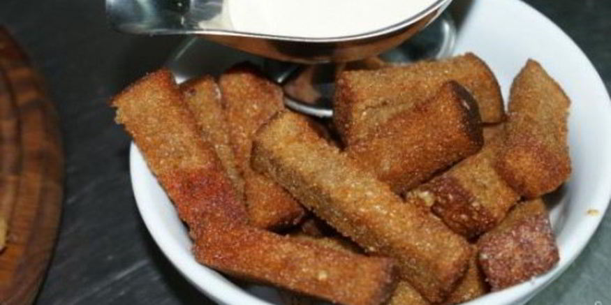 Рецепт сухариков с чесноком