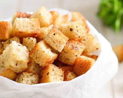 Сухарики с горчицей