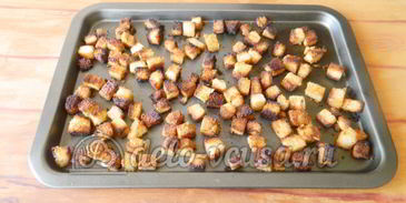 сухарики с горчицей