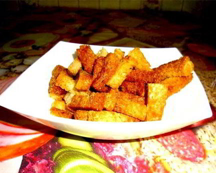 Сухарики в духовке