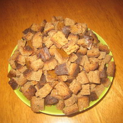 Сухарики в микроволновке