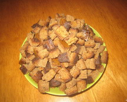 Сухарики в микроволновке