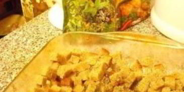 сухарики в микроволновке