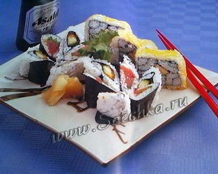 Четырехугольные суши Шикаи Маки