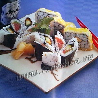 Четырехугольные суши Шикаи Маки