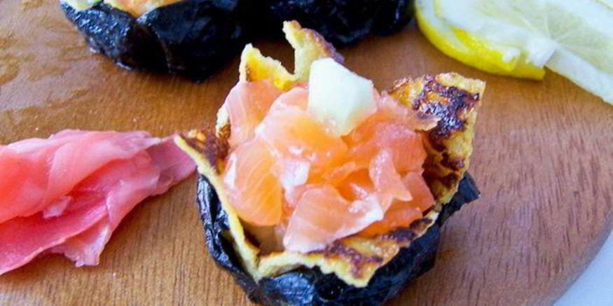 Рецепт дзакуро-суш — японскога омлета