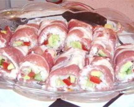 Мясные суши