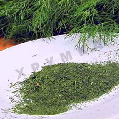 Сушеный укроп в духовке