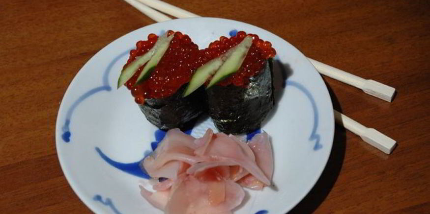 Рецепт суш-лодочек с икрой