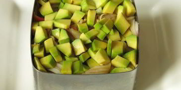 суши мини-торт с крабовыми палочками