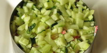 суши мини-торт с крабовыми палочками