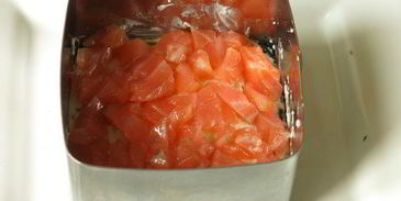 суши мини-торт с крабовыми палочками