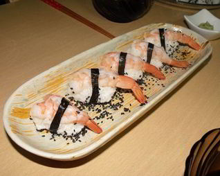 Суши с креветками