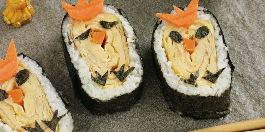 Рецепт суш с омлетом цыплята