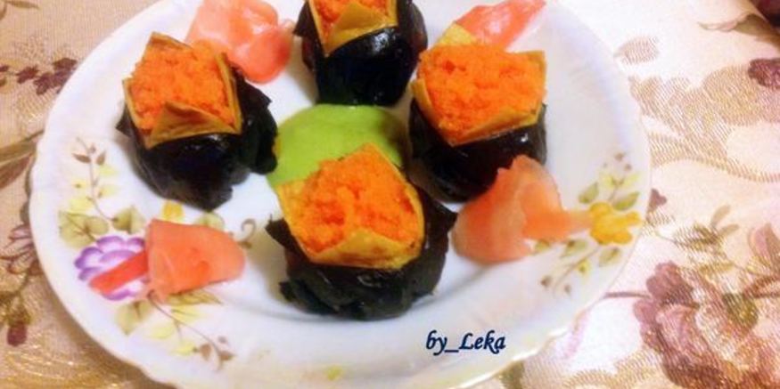 Рецепт темари-суш с нори и японским омлетом