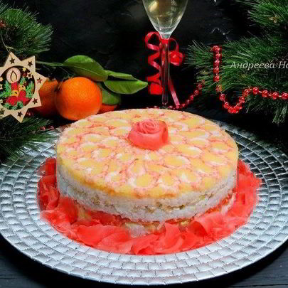 Закусочный суши-торт