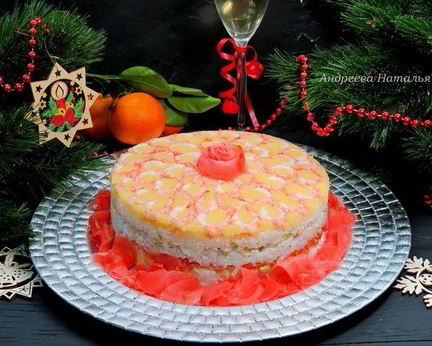 Закусочный суши-торт