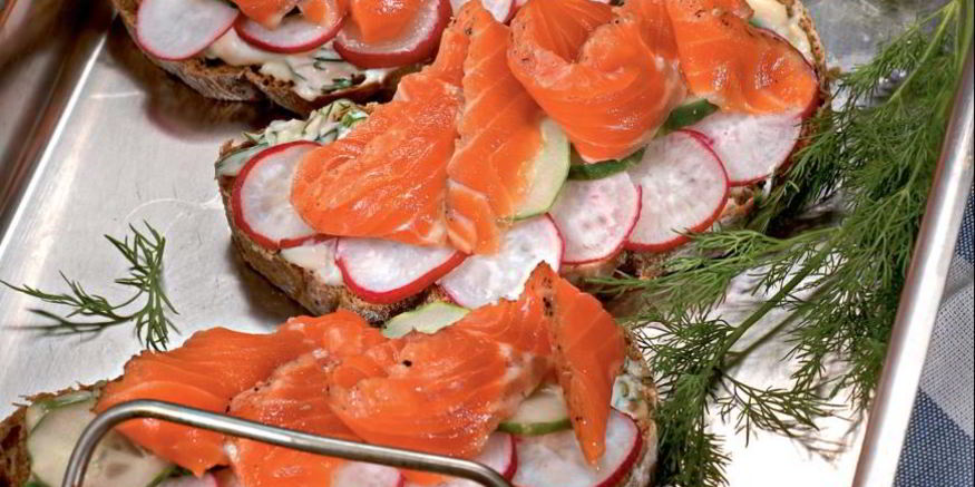 Рецепт датского открытого сэндвича