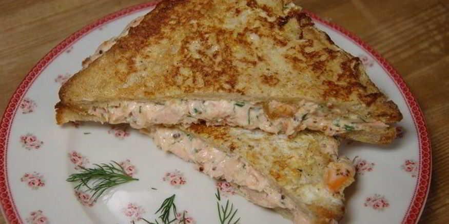 Рецепт горячих сэндвичей с семгой