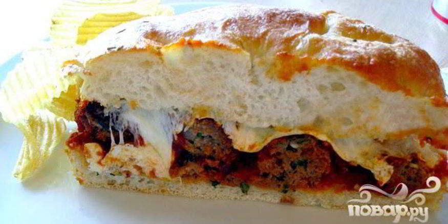 Рецепт сэндвича с фрикадельками